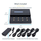 StarTech.com USBDUPE17 media duplicator USB flash drive duplicator Black 7 copies