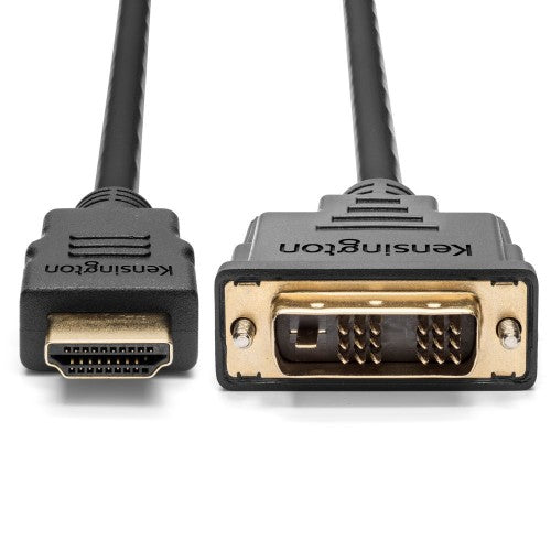 Kensington HDMI (M) to DVI-D (M) Passive Bi-Directional Cable, 6ft