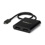 StarTech.com MSTCDP122DP USB graphics adapter 3840 x 2160 pixels Black