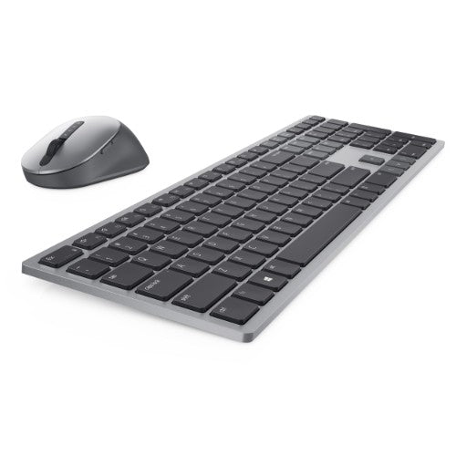 DELL KM7321W keyboard Mouse included Office RF Wireless + Bluetooth Gray, Titanium