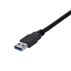 StarTech.com USB3SEXT1MBK USB cable USB 3.2 Gen 1 (3.1 Gen 1) 39.4" (1 m) USB A Black