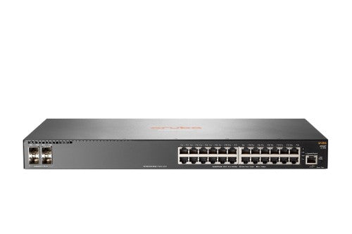 HPE Aruba Networking 2930F 24G 4SFP Managed L3 Gigabit Ethernet (10/100/1000) 1U Gray