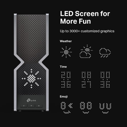 TP-Link Archer BE800 wireless router Multi-Gigabit Ethernet Tri-band (2.4 GHz / 5 GHz / 6 GHz) Black, Stainless steel