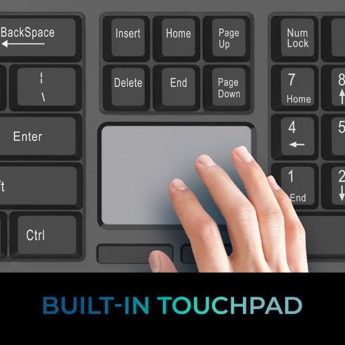 Adesso WKB-4450UB keyboard Home/Office RF Wireless QWERTY US English Black