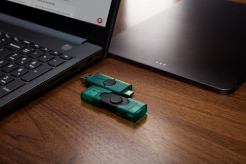 Kingston Technology DataTraveler DuoG2 USB flash drive 256 GB USB Type-A / USB Type-C 3.2 Gen 1 (3.1 Gen 1) Black, Green