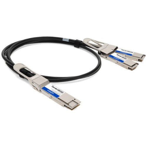 AddOn Networks DAC-Q56DD-2Q56-2M-AO InfiniBand/fibre optic cable 78.7" (2 m) QSFP-DD 2xQSFP56 Black, Silver
