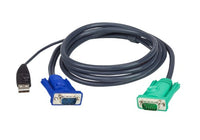 ATEN 2L-5205U KVM cable Black 196.9" (5 m)