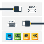 StarTech.com UCC-3M-10G-USB-CABLE USB cable USB 3.2 Gen 2 (3.1 Gen 2) 118.1" (3 m) USB C Black
