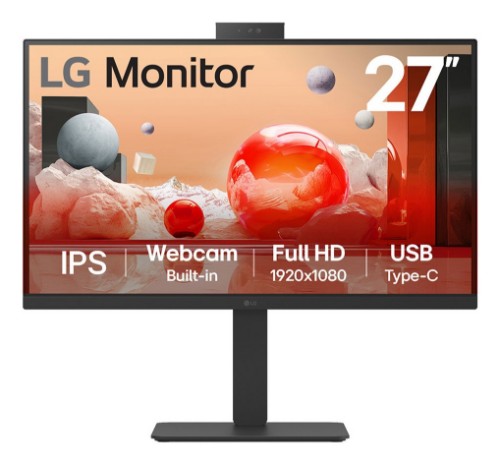 LG 27BA850-B computer monitor 27" 1920 x 1080 pixels Full HD Black