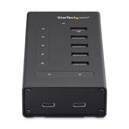 StarTech.com HB30C5A2CST interface hub USB 3.2 Gen 1 (3.1 Gen 1) Type-B 5000 Mbit/s Black
