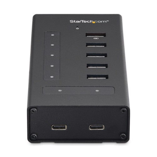 StarTech.com HB30C5A2CST interface hub USB 3.2 Gen 1 (3.1 Gen 1) Type-B 5000 Mbit/s Black