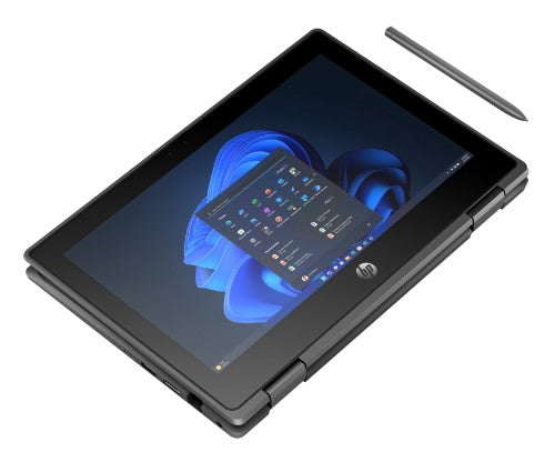 HP Fortis Flip G1i Intel® N N250 Hybrid (2-in-1) 11.6" Touchscreen HD 8 GB LPDDR5-SDRAM 256 GB SSD Wi-Fi 6E (802.11ax) Windows 11 Pro Black