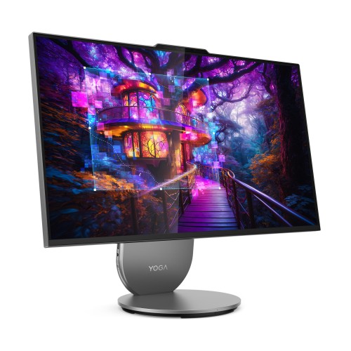 Lenovo Yoga AIO 27IAH10 Intel Core Ultra 5 125H 27" 2560 x 1440 pixels Touchscreen All-in-One PC 16 GB LPDDR5x-SDRAM 512 GB SSD Windows 11 Home Wi-Fi 7 (802.11be) Gray