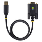 StarTech.com 1P3FFCB-USB-SERIAL serial cable Black 39.4" (1 m) USB Type-A RS-232