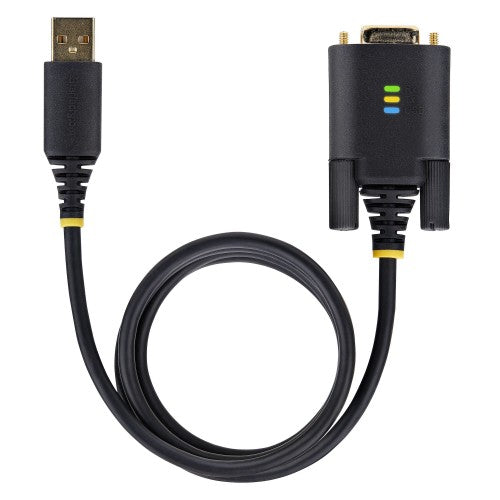 StarTech.com 1P3FFCB-USB-SERIAL serial cable Black 39.4" (1 m) USB Type-A RS-232