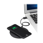 Tripp Lite U280-Q01FL-BK mobile device charger Smartphone Black USB Wireless charging Indoor