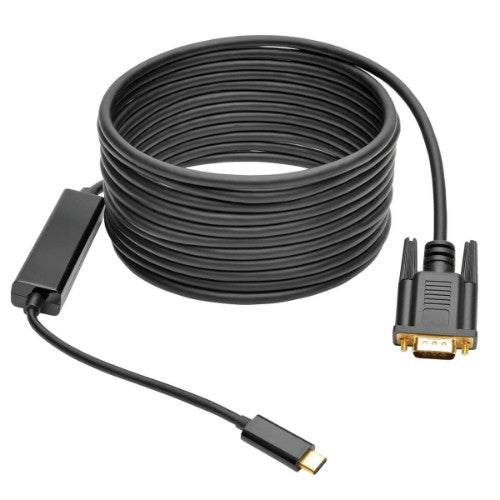 Tripp Lite U444-016-V video cable adapter 196.9" (5 m) USB Type-C VGA (D-Sub) Black