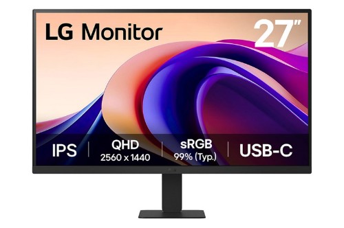 LG 27'' QHD Monitor computer monitor 27" 2560 x 1440 pixels Quad HD Black