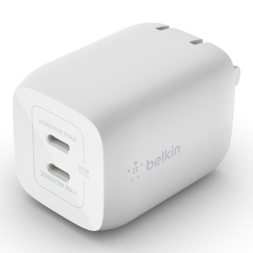 Belkin WCH013dq2MWH-B6 Laptop, Smartphone, Tablet White AC Fast charging Indoor