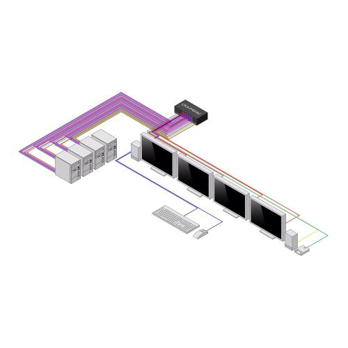 StarTech.com CK4-P404C KVM switch Black
