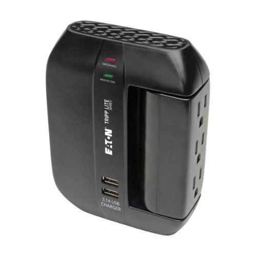 Tripp Lite SWIVEL6USB surge protector Black 6 AC outlet(s) 110 - 125 V