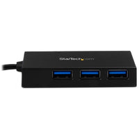 StarTech.com HB30C4AFS interface hub USB 3.2 Gen 1 (3.1 Gen 1) Type-C 5000 Mbit/s Black