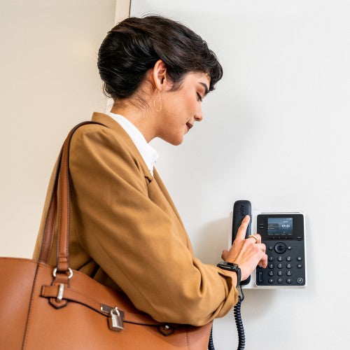 HP Poly Edge E100 IP Phone and PoE-enabled with Power Supply