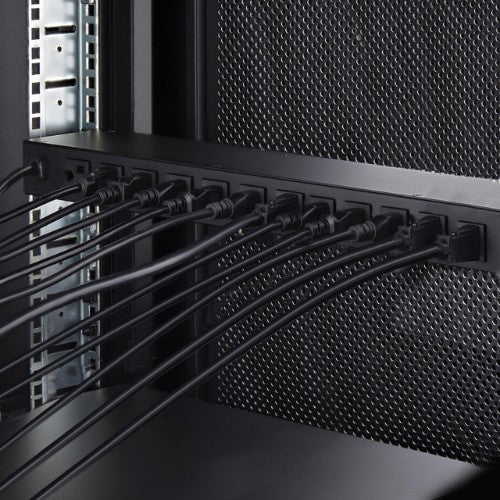 StarTech.com 16NM8-RACK-MOUNT-PDU power distribution unit (PDU) 16 AC outlet(s) 1U Black