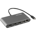 StarTech.com TB3DKM2HDL laptop dock/port replicator Wired Thunderbolt 3 Gray