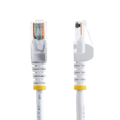 StarTech.com 3 ft White Snagless Category 5e (350 MHz) UTP Patch Cable networking cable 35.8" (0.91 m)