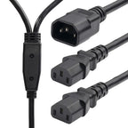 StarTech.com 8723-8600-POWER-CORD power cable Black 70.9" (1.8 m) C14 coupler 2 x C13 coupler