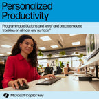 HP 725 Multi-Device Rechargeable Wireless Keyboard and Mouse Combo