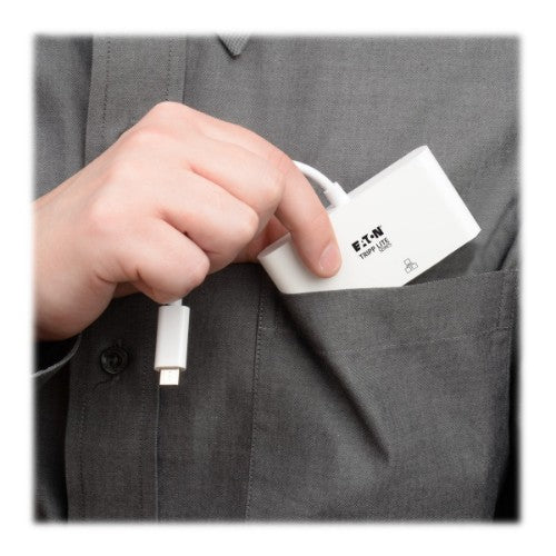 Tripp Lite U444-06N-DU-C laptop dock/port replicator USB 3.2 Gen 1 (3.1 Gen 1) Type-C White