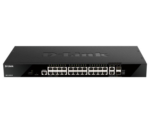 D-Link DGS-1520-28 network switch Managed L3 10G Ethernet (100/1000/10000) 1U Black
