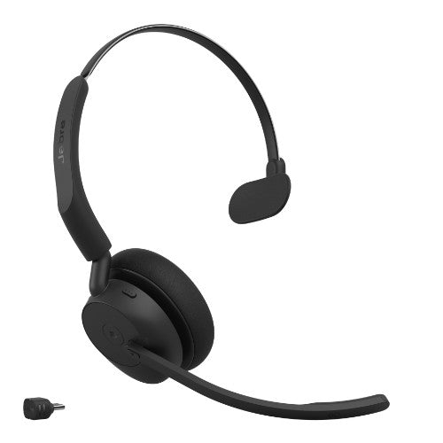 Jabra Evolve3 45 Headset Wireless Head-band Office/Call center USB Type-C Bluetooth Black