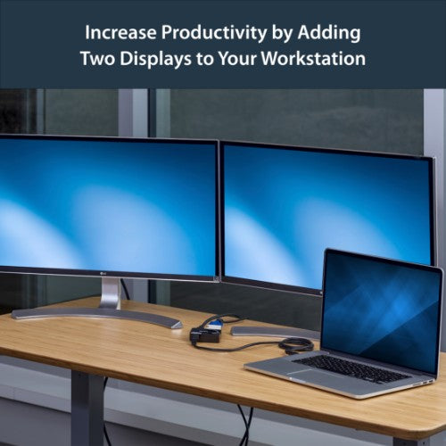 StarTech.com USB32HDDVII USB graphics adapter 2048 x 1152 pixels Black