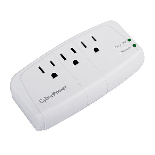 CyberPower CSB300W surge protector White 3 AC outlet(s) 125 V