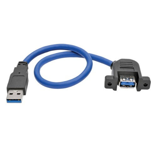Tripp Lite U324-001-APM USB cable USB 3.2 Gen 1 (3.1 Gen 1) 11.8" (0.3 m) USB A Black, Blue