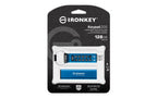Kingston Technology IronKey Keypad 200 USB flash drive 128 GB USB Type-A 3.2 Gen 1 (3.1 Gen 1) Blue