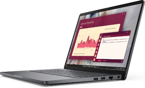 DELL Pro PC14250 Intel Core 5 120U Laptop 14" Full HD+ 8 GB DDR5-SDRAM 256 GB SSD Wi-Fi 6 (802.11ax) Windows 11 Pro US English Black