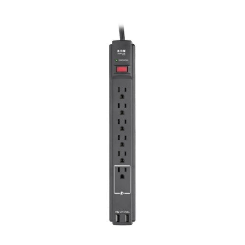 Tripp Lite TLP606USBB surge protector Black 6 AC outlet(s) 120 V 74.8" (1.9 m)
