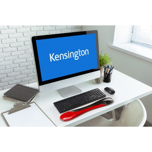Kensington Slim Duo Gel wrist rest Gel, Thermoplastic polyurethane (TPU) Blue, Red