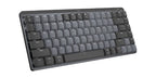 Logitech MX Mechanical Mini for Mac keyboard Office RF Wireless + Bluetooth QWERTY English Gray