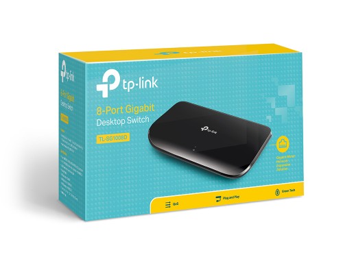 TP-Link TL-SG1008D network switch Unmanaged Gigabit Ethernet (10/100/1000) Black