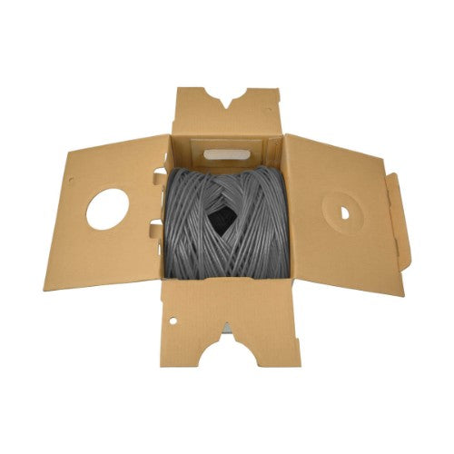 Tripp Lite N024-01K-GY networking cable Gray 12000" (304.8 m) Cat5e U/UTP (UTP)