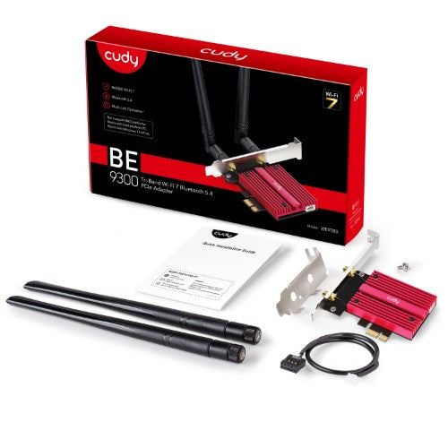 Cudy WE9300 network card Internal WLAN / Bluetooth 5765 Mbit/s