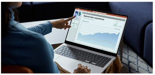 Samsung Galaxy Book4 Pro NP944XGK-KS1CA laptop Intel Core Ultra 7 155H 14" Touchscreen WQXGA+ 16 GB LPDDR5x-SDRAM 512 GB SSD Wi-Fi 6E (802.11ax) Windows 11 Pro Silver