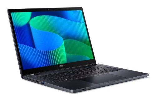 Acer TravelMate TMP414RN-54-56G9 Intel Core Ultra 5 125U Hybrid (2-in-1) 14" Touchscreen WUXGA 16 GB DDR5-SDRAM 512 GB SSD Wi-Fi 6E (802.11ax) Windows 11 Pro Blue