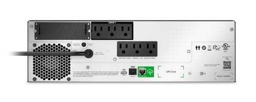 APC SMTL1500RM3UC uninterruptible power supply (UPS) Line-Interactive 1.5 kVA 1350 W 6 AC outlet(s)