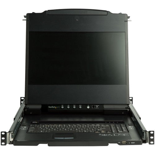 StarTech.com RKCOND17HD rack console 17.3" 1920 x 1080 pixels Steel Black 1U